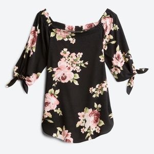 STATUS - Grassley Off-The-Shoulder Floral Blouse (NWT) (StitchFix)